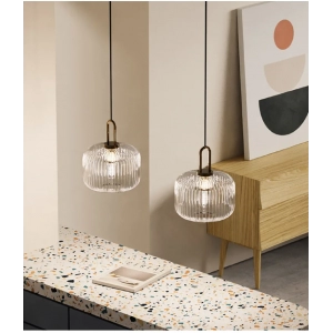 Modern Glass Chandelier Home Decor LED Dining Room Pendant Lights Bedroom Kitchen Fixtures Restaurant Hanging Lamp