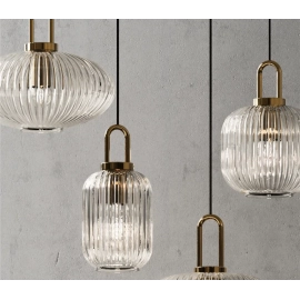 Modern Glass Chandelier Home Decor LED Dining Room Pendant Lights Bedroom Kitchen Fixtures Restaurant Hanging Lamp